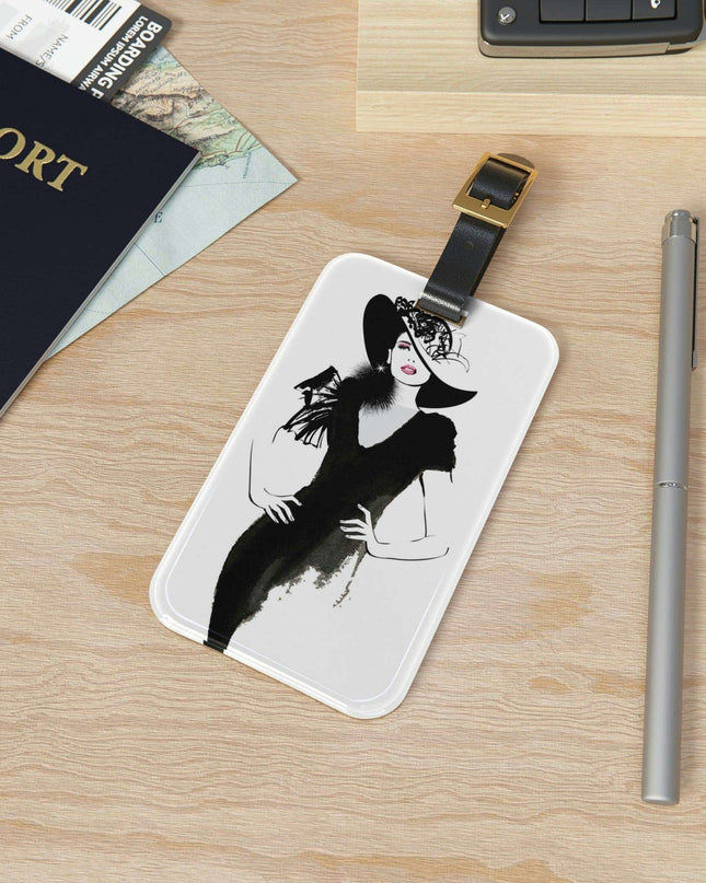 Customizable Elegant Acrylic Travel Luggage Tag with Personalization Options