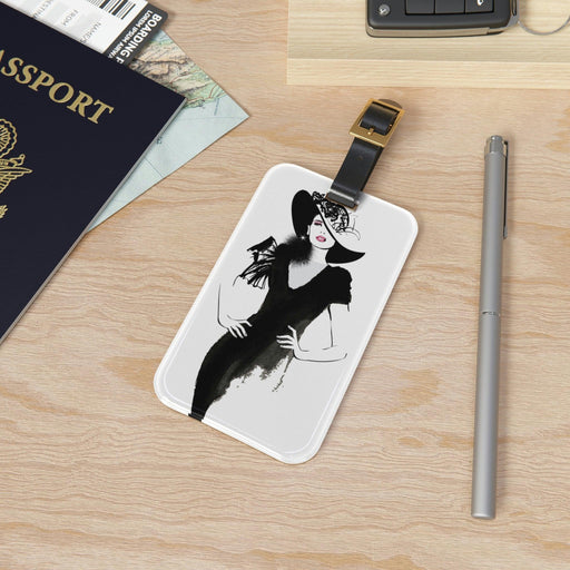 Peekaboo Elegant Acrylic Luggage Tag with Customization Option