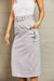 Buckled Chic Cargo Skirt with Flap Pockets