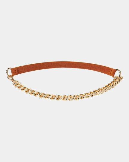 Elegant Allure: The Alloy Chain Elastic Belt for Any Occasion