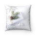 Reversible Christmas Decorative Pillowcase with Dual Patterns