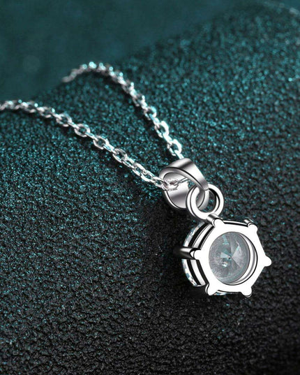 Dazzling Lab-Grown Diamond Sterling Silver Pendant Necklace