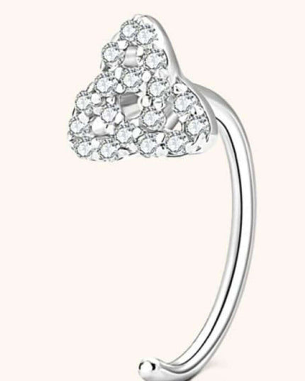 Sophisticated Silver Stud Earrings with Lab-Created Diamonds - Classic Elegance