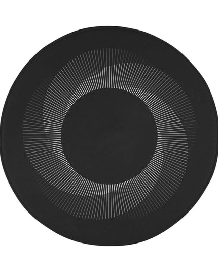 Personalized Optical Circle Bath Mat - Stylish and Absorbent Bathroom Rug