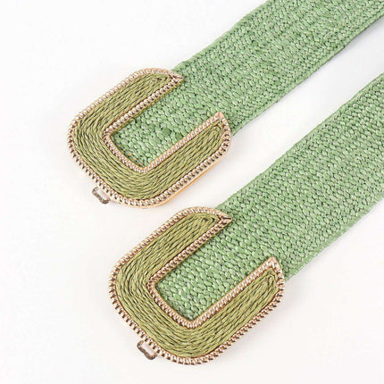 Chic Braided Waist Belt with Textured Design