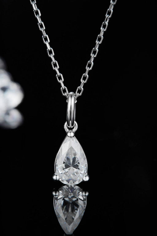 Elegant Lab-Diamond Sterling Silver Necklace with Certificate of Authenticity