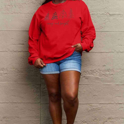 Festive Spirit Cotton Blend Sweatshirt