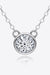 1 Carat Lab-Grown Diamond Sterling Silver Pendant Necklace with Platinum and Gold-Plating