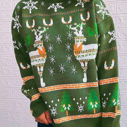 Cozy Oversized Turtleneck Knit Sweater - Perfect Blend of Comfort and Elegance