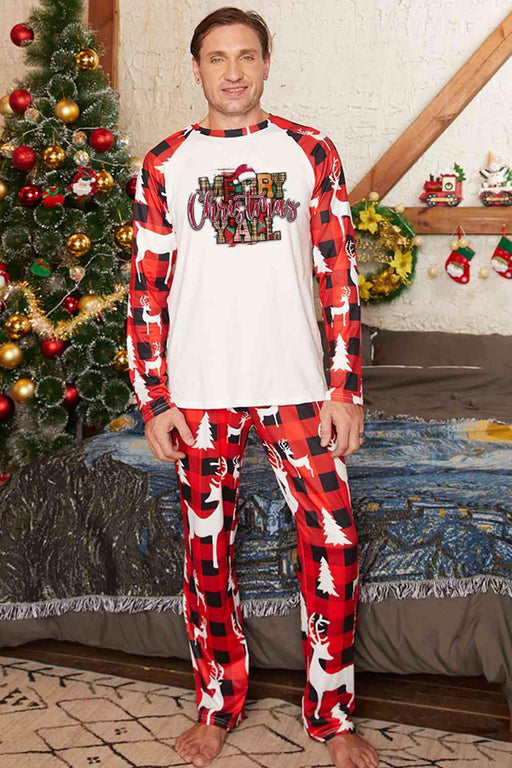 Festive Christmas Joy Outfit with Graphic Top and Pants