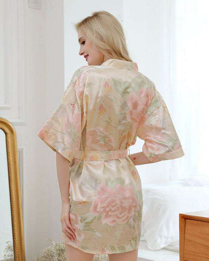 Floral Elegance Kimono Wrap for Women