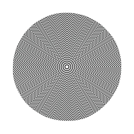 Maison d'Elite Hypnotic Circle Design Bath Rug