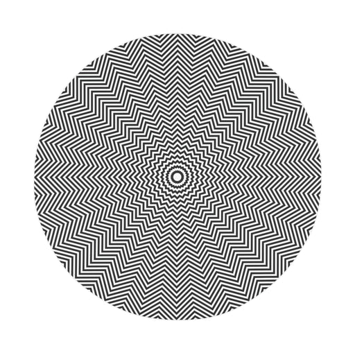 Maison d'Elite Optical Illusion Abstract Circle Bath Mat