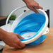Foldable Silicone Collapsible Bucket in Vibrant Blue by Southern Homewares