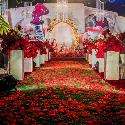 Romantic Elegance Silk Rose Petals Collection: 1000 Lush Red Petals for Memorable Celebrations