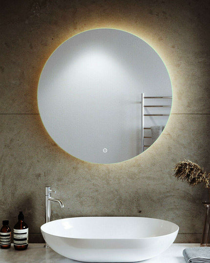 Sleek Beveled Frameless LED Mirror for Illuminated Bathroom Elegance