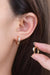 Moissanite 925 Sterling Silver Huggie Earrings-Trendsi-Gold-One Size-Très Elite
