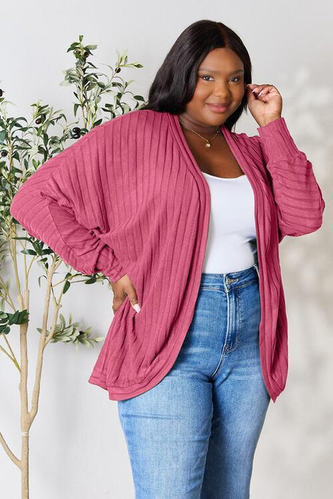 Cozy Ribbed Cocoon Cardigan for Everyday Elegance