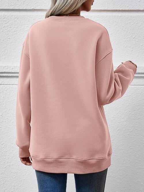 Statement Graphic Relaxed Fit Crewneck Sweater