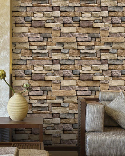 Vintage Brick 3D Self-Adhesive Wallpaper Decal for Home Makeover