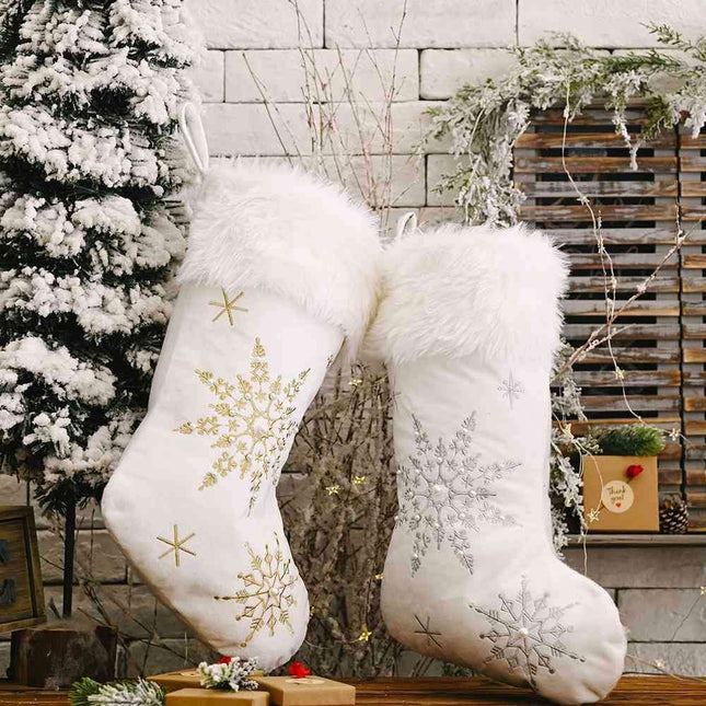 Winter Wonderland Elegance Christmas Stocking