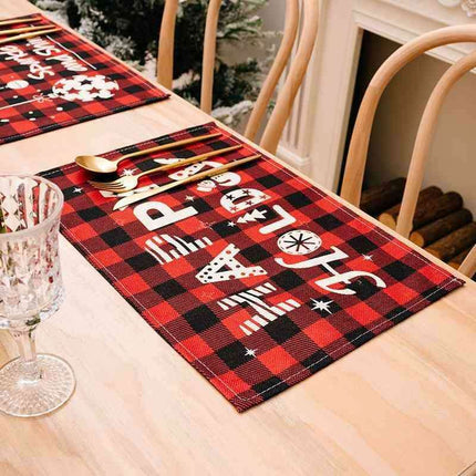 Colorful Plaid Polyester Table Mat Collection