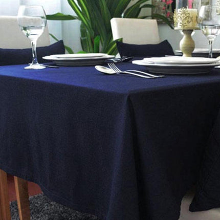 Chic Cotton Linen Dining Tablecloth for an Elegant Table Setting