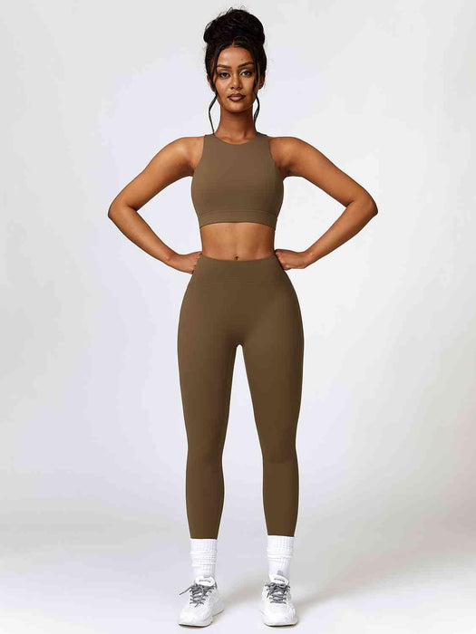 Sculpted Seamless Athletic Tank and Leggings Set