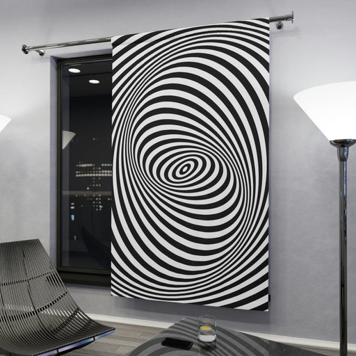 Swirling Blackout Polyester Window Curtains - 50 x 84