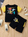 Kids' Casual Graphic Print Tee and Shorts Set