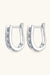 1 Carat Moissanite Sterling Silver Earrings - Luxurious Sparkle