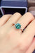Elegant 1 Carat Lab-Created Diamond Sterling Silver Ring - A Timeless Statement Piece