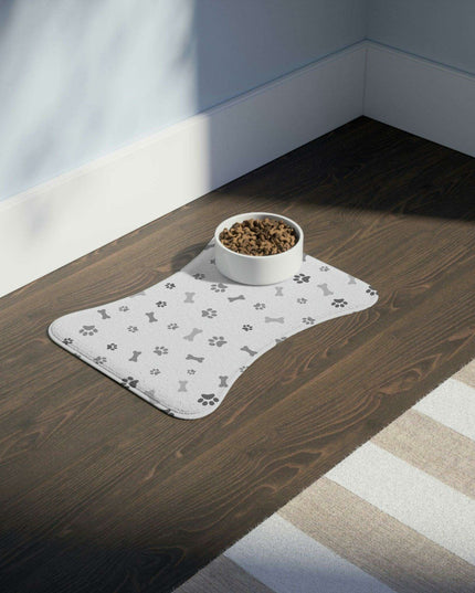 Personalized Non-Skid Pet Feeding Mats in Playful Designs