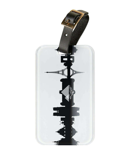 Sophisticated Parisian Acrylic Luggage Tag
