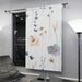 Personalized Black Floral Blackout Curtains for Kids | High-Quality Polyester | 50" x 84"