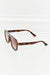 Tortoiseshell Square Sunglasses with Polycarbonate Frame