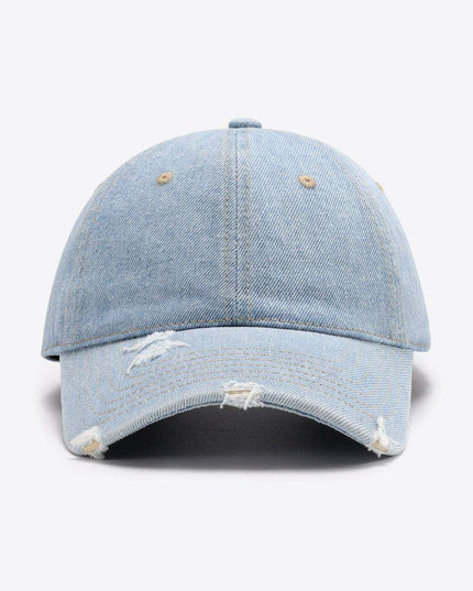 Vintage-Inspired Distressed Cotton Cap with Customizable Fit for Effortless Style