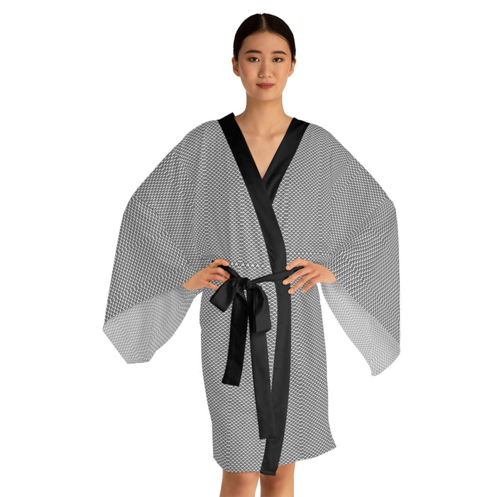 Japanese Elegance: Exquisite Long Kimono with Bell Sleeves
