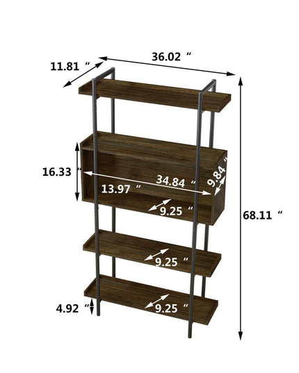 Stylish Multi-Purpose Industrial Organizer Rack for Home and Office
