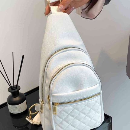 Elegant PU Leather Crossbody Sling Bag