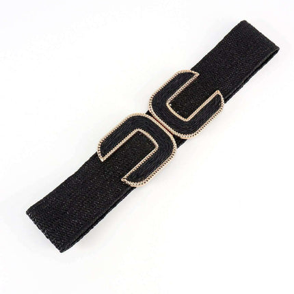 Chic Braided Waist Belt with Textured Design
