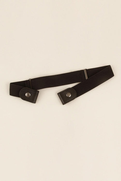 Elegant Snap Closure Stretch Belt with Chic Design
