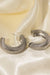 Elegant Stainless Steel Earrings with Scale Pattern
