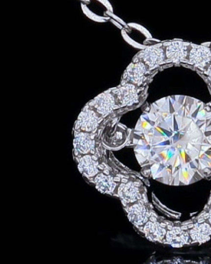 Ethereal Blossom Lab-Grown Diamond Pendant Necklace - Classic Sophistication