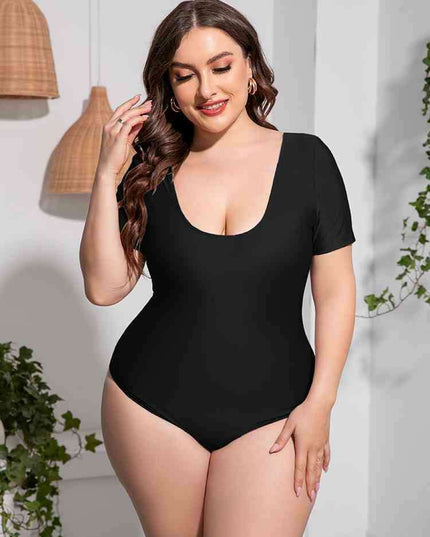 Curve Embrace Plus-Size Scoop Neck Swimwear