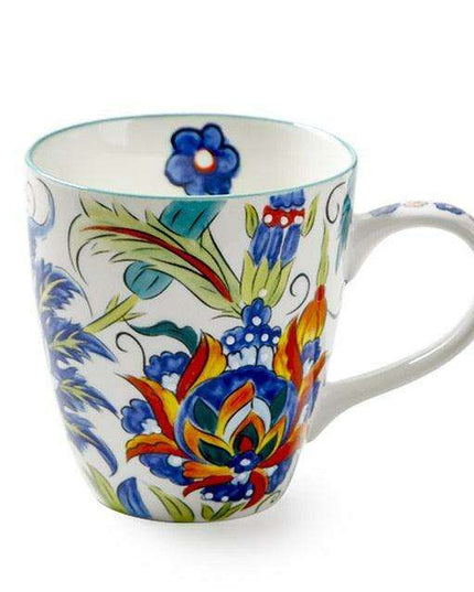 Cheerful Floral Cartoon Ceramic Mug - Elevate Your Daily Sips