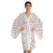 Japanese Magnolia Blossom Bell Sleeve Kimono Robe