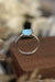 Opal Gemstone Sterling Silver Ring with Platinum Finish