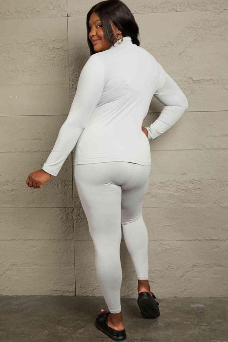 ButterSoft Lounge Wear Set with Mock Neck Top and Leggings