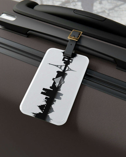 Sophisticated Parisian Acrylic Luggage Tag